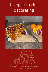 Using citrus fruits for decorating